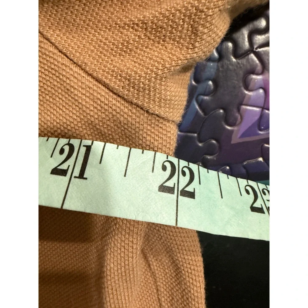 Polo Ralph Lauren Mens Large Tan Cotton Pique Short Sleeve Pony Logo Polo‎ Shirt